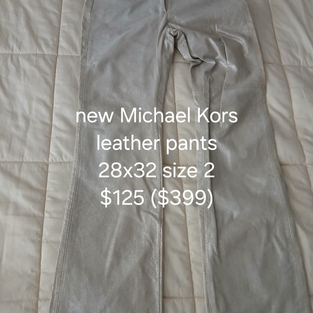 New leather Michael Kors pants